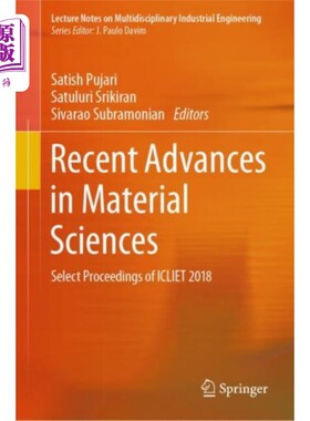 海外直订Recent Advances in Material Sciences 材料科学的新进展
