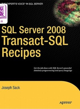 海外直订SQL Server 2008 Transact-SQL Recipes SQL Server 2008 Transact-SQL Recipes