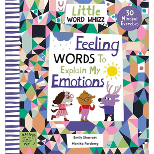 情绪的感觉词 Little Word Whizz Feeling Words to Explain my Emotions 英文原版进口 小初文学 儿童绘本图画书【中商原版】