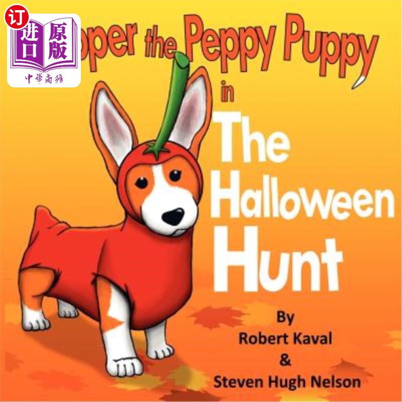海外直订Pepper the Peppy Puppy in The Halloween Hunt 《万圣节狩猎》里的Peppy小狗