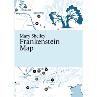玛丽雪莱 弗兰肯斯坦地图 Mary Shelley Frankenstein Map 英文原版 Martin Thelander 经典文学 文学理论【中商原版】