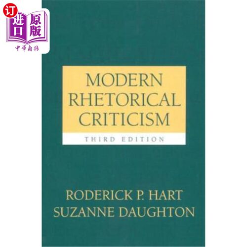 海外直订Modern Rhetorical Criticism 现代修辞批评