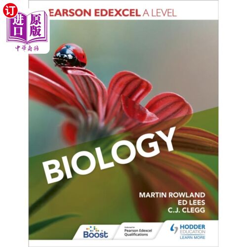 海外直订Pearson Edexcel A Level Biology (Year 1 and Year... Pearson Edexcel A Level生物(一年级和二年级)