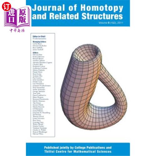 海外直订Journal of Homotopy and Related Structures 6(1&2) 同伦及相关结构杂志6（1&2）