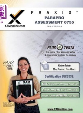 海外直订Praxis Parapro Assessment 0755 Teacher Certification Test Prep Study Guide Praxis Pararo评估0