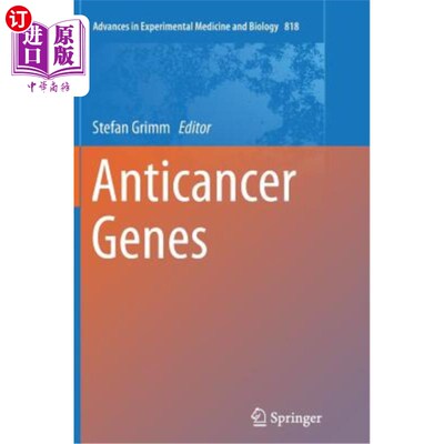 海外直订Anticancer Genes 抗癌基因