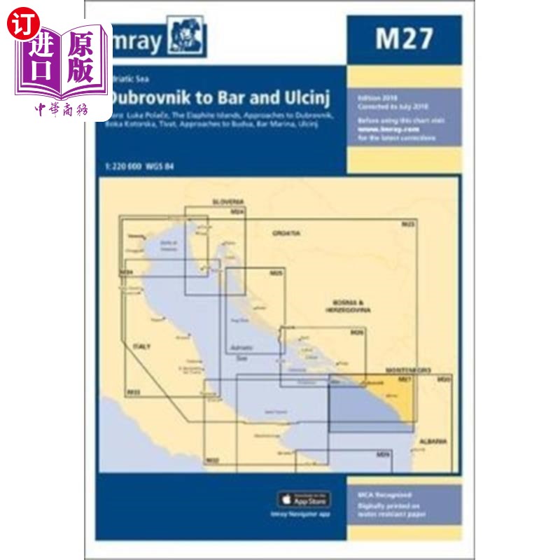 海外直订Imray Chart M27 Imray图表M27