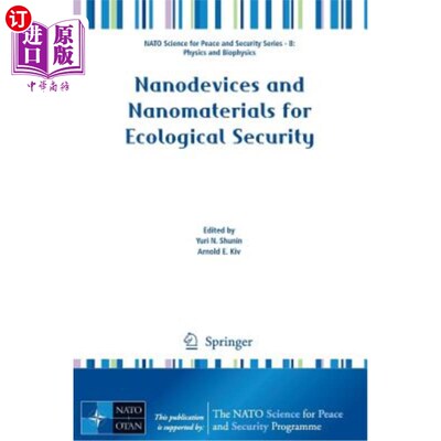 海外直订Nanodevices and Nanomaterials for Ecological Security 纳米器件与纳米材料促进生态安全