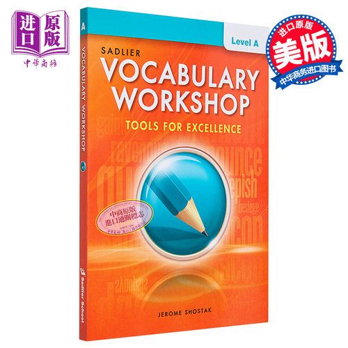 Vocabulary Workshop 2022 Student Grade 6 Level A 词汇工作坊学生书六年级 小学英语英文原版进口教材教辅书【中商原版】