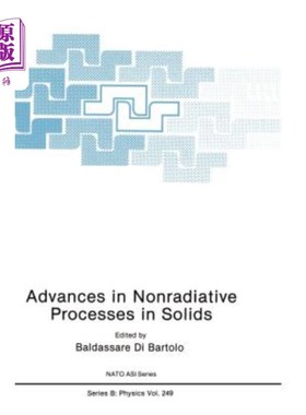 海外直订Advances in Nonradiative Processes in Solids 固体非辐射过程研究进展