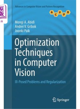 海外直订Optimization Techniques in Computer Vision: Ill-Posed Problems and Regularizatio 计算机视觉中的优化技术：不