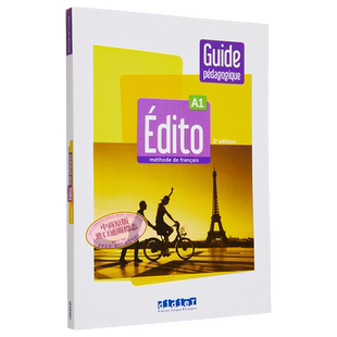 2022版青少儿法语教材 教师指南 Edito A1 Edition 2022 Guide pedagogique papier 法文原版 【中商原版】