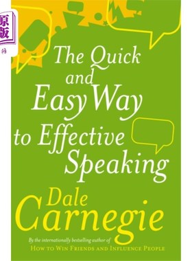海外直订Quick And Easy Way To Effective Speaking 快速简单的有效演讲方法