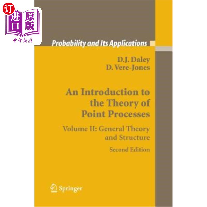 【中商海外直订】an introduction to the theory of point processes