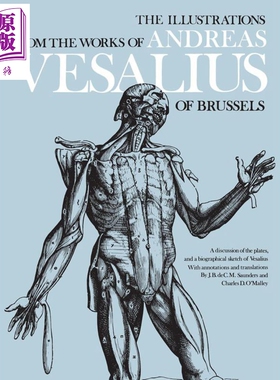 The Illustrations from the Works of Andreas Vesalius of Brussels 进口艺术 Andreas Vesalius作品的插图【中商原版】