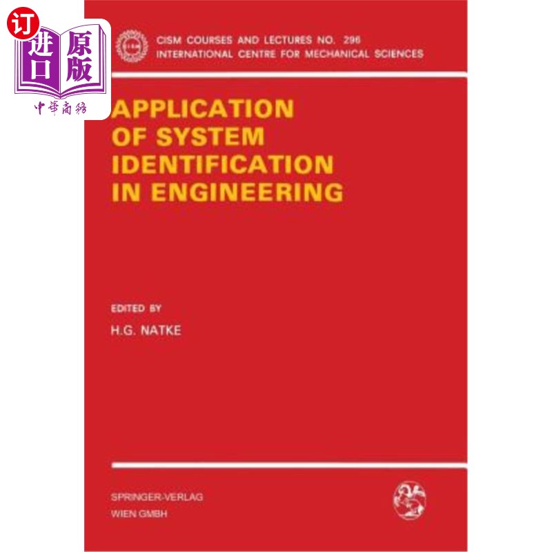 海外直订Application of System Identification in Engineering 系统辨识在工程中的应用