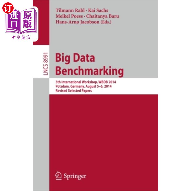 海外直订Big Data Benchmarking 大数据标杆