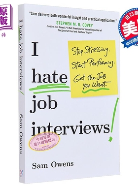 预售 我讨厌面试 I Hate Job Interviews 英文原版 Sam Owens 励志与职场 求职 自我提升【中商原版】