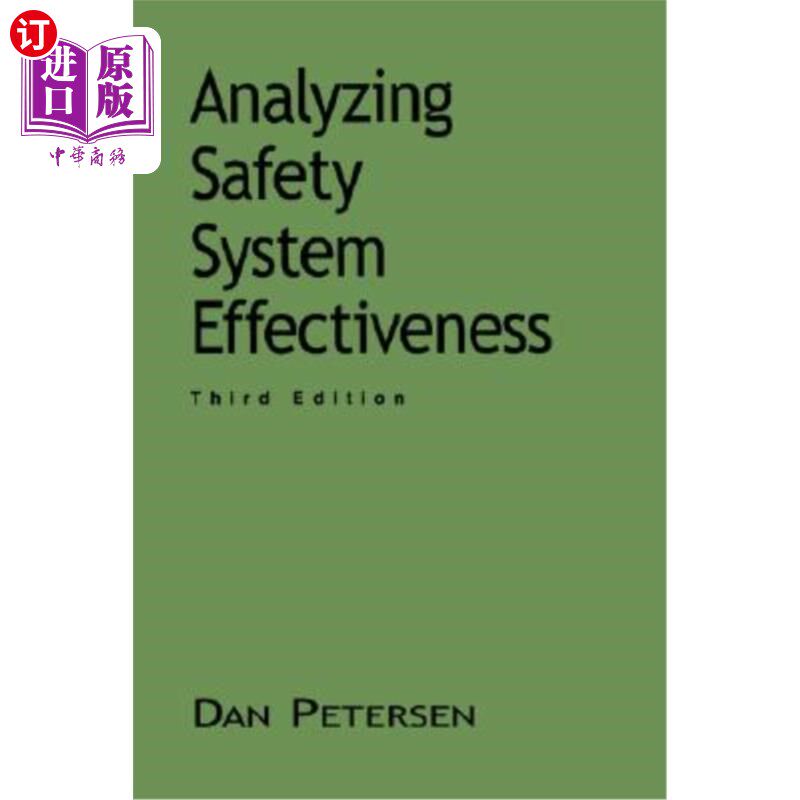 海外直订Analyzing Safety Effectiveness 3e 安全系统有效性分析，第3版