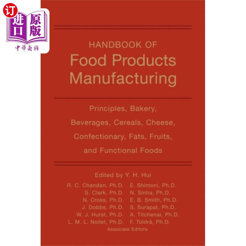 海外直订Handbook of Food Products Manufacturing 食品制造手册