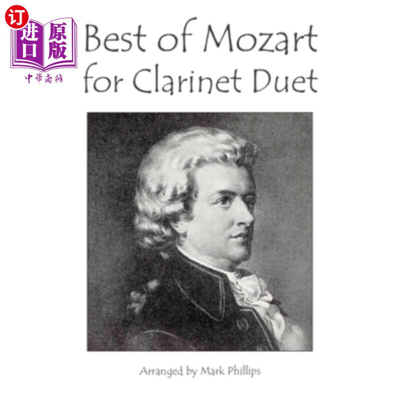 海外直订Best of Mozart for Clarinet Duet 莫扎特最佳单簧管二重奏