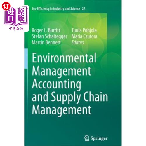 海外直订Environmental Management Accounting and Supply Chain Management 环境管理会计与供应链管理“，