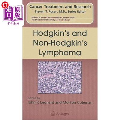 海外直订医药图书Hodgkin's and Non-Hodgkin's Lymphoma 霍奇金淋巴瘤和非霍奇金淋巴瘤
