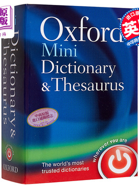 牛津大学出版 Oxford Mini Dictionary and Thesaurus 牛津迷你词典和同义词库【中商原版】