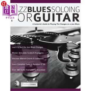 Guitar 海外直订Jazz for Soloing 爵士蓝调吉他独奏 Blues