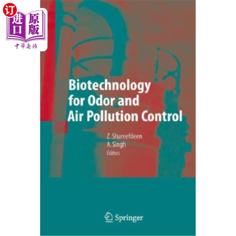 海外直订Biotechnology for Odor and Air Pollution Control 气味与空气污染控制的生物技术