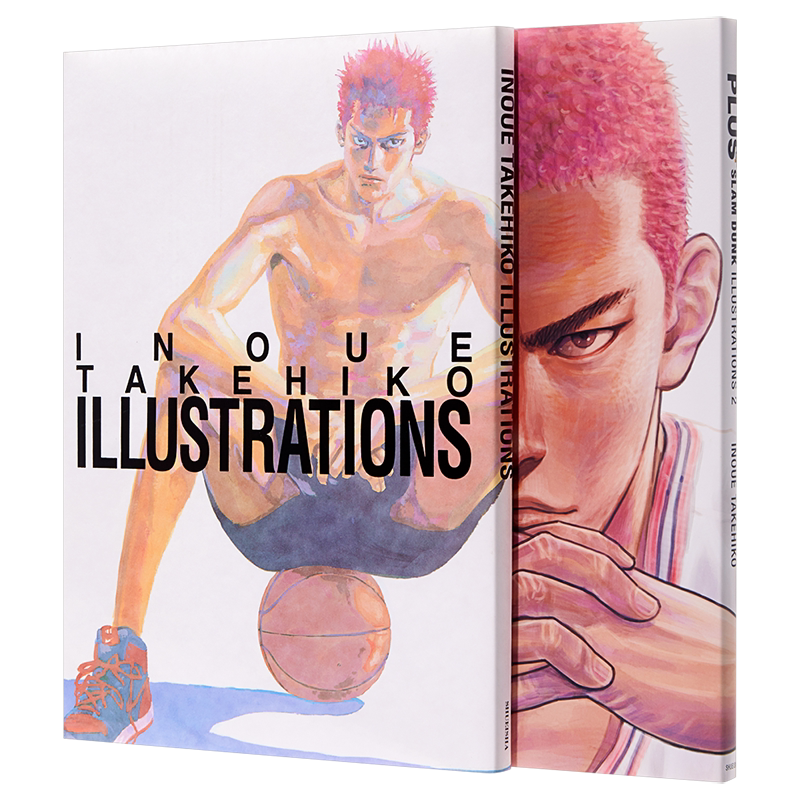 预售 灌篮高手插画集2册套装 日文原版 INOUE TAKEHIKO ILLUSTRATIONS PLUS SLAM DUNK ILLUSTRATIONS 2【中商原版】