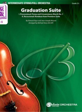 海外直订Graduation Suite: I. Processional: Pomp and Circumstance March No. 1 and II. Rec 毕业组曲:第一、进行曲:盛况
