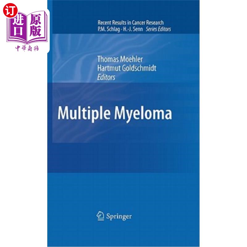 海外直订医药图书Multiple Myeloma 多发性骨髓瘤