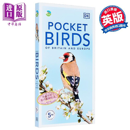 英国皇家鸟类保护协会 英国与欧洲鸟类口袋书 第5版 RSPB Pocket Birds of Britain and Europe 英文原版 DK【中商原版】