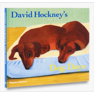 预售 David Hockney's Dog Days 进口艺术 大卫霍克尼的小狗时光 动物绘画狗狗【中商原版】
