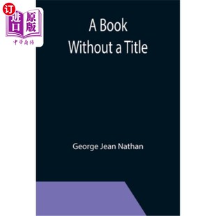 Book 一本没有标题 Without Title 书 海外直订A