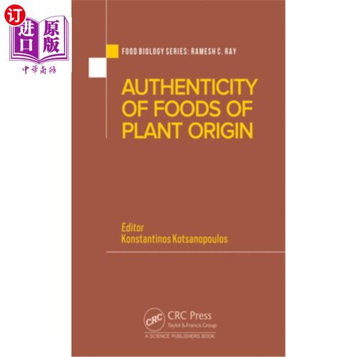 海外直订Authenticity of Foods of Plant Origin 植物源性食品的真实性