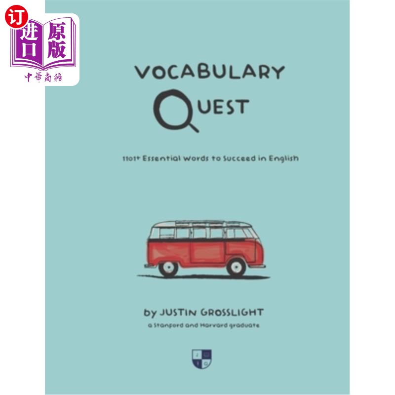 海外直订Vocabulary Quest: 1101+ Essential Words to Succeed in English 词汇探索:1101+基本词汇成功的英语
