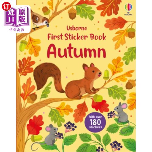 海外直订First Sticker Book Autumn 第一本秋季贴纸书