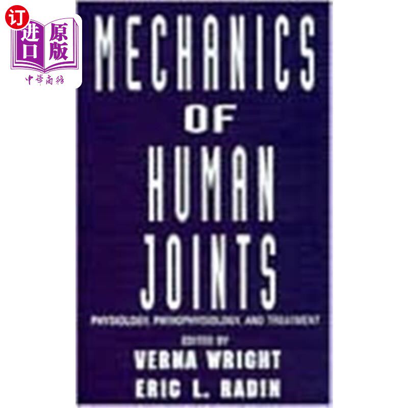 海外直订医药图书Mechanics of Human Joints 人体关节力学