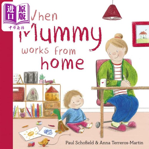 当妈妈在家办公时英文原版绘本