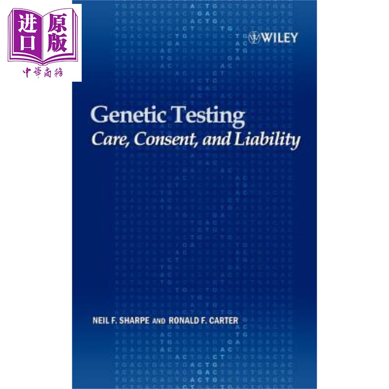 现货 遗传测试 保健 同意与责任 Genetic Testing 英文原版 Neil Sharpe 中商原版