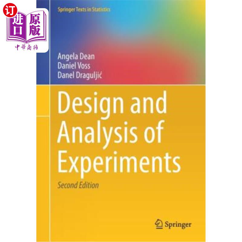 海外直订Design and Analysis of Experiments 实验设计与分析