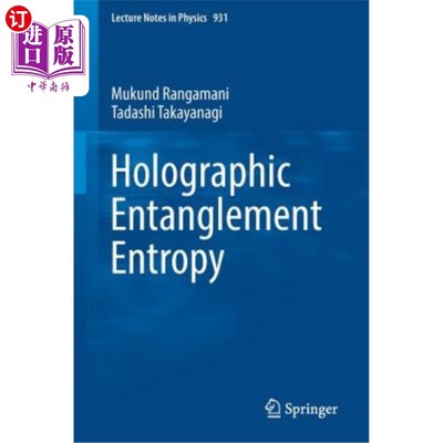 海外直订Holographic Entanglement Entropy 全息纠缠熵