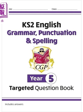 英国CGP KS2 English Targeted Question Book: Grammar, Punctuation & Spelling - Year 5【中商原版】