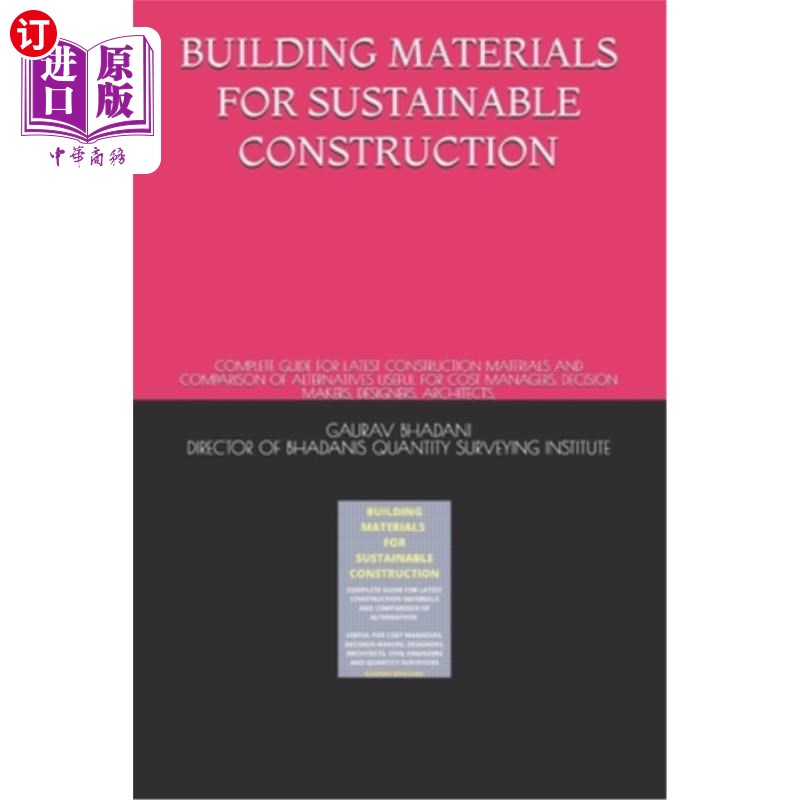 海外直订Building Materials for Sustainable Construction: Complete Guide for Latest Const 可持续建筑用建筑材料：最新