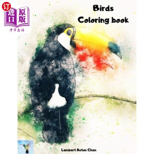 Birds Coloring coloring 海外直订Birds Stress 一个耸人听闻 鸟类着色书 book sensational Relievin Beautiful