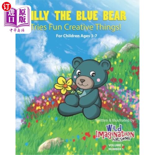 海外直订Billy The Blue Bear: Tries Fun Creative Things! 蓝熊比利:尝试有趣有创意的事情!