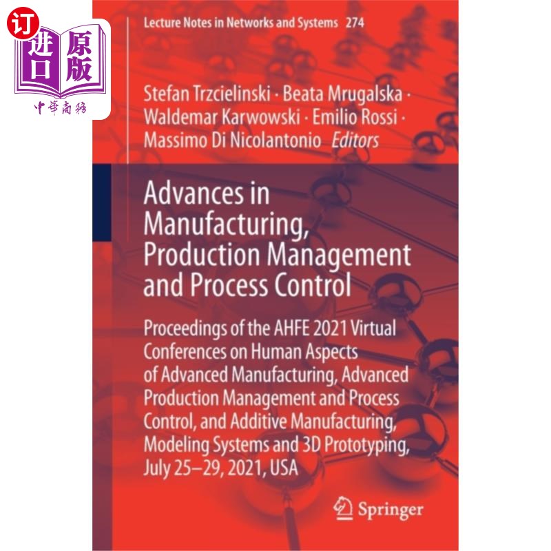 海外直订Advances in Manufacturing, Production Management... 制造、生产管理与过程控制研究进展