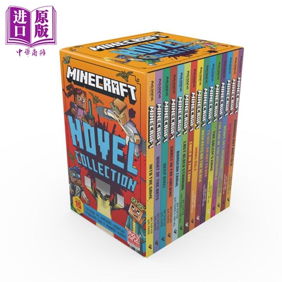 预售 我的世界15册套装 Minecraft 15 Book Fiction Set 英文原版 桥梁小说 小初文学 电子像素游戏读物 进口图书【中商原版】